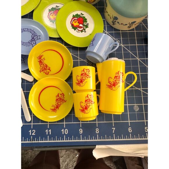 Pretend Play KITCHEN DISHES vintage 1980s mixed lot 24131 - Picture 5 of 6